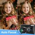 Digital Camera, 4K Children Camera for Photography, 64MP MP3 Player Camera, 2.8Inch IPS Screen, Auto Focus (Black)