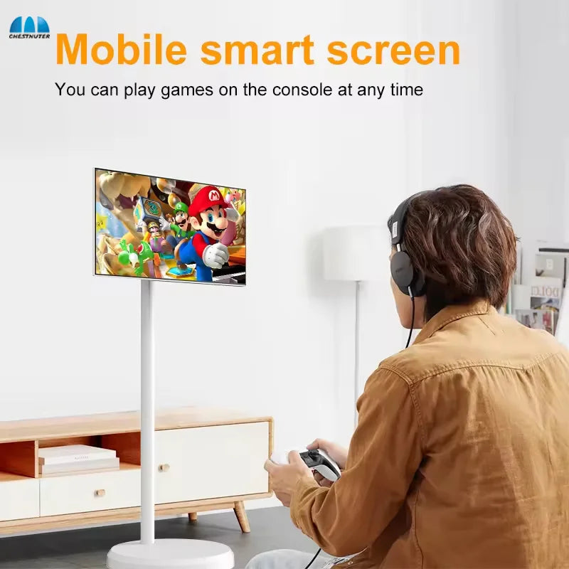 Popular Shenzhen 21.5 Inch Battery-power Android Lg Stand By Me Tv In-cell Touch Screen Gym Gaming Live Room Smart Tv