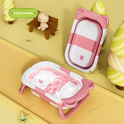 Foldable Baby Bath Tub Smart Temperature Display Newborn | SAMAG