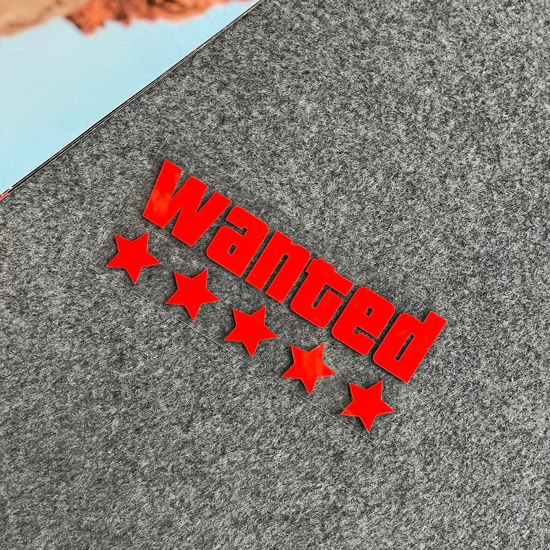 WANTED Motorcycle Sticker Vinyl Waterproof Decal Adaptable Motorcycle / Body / Helmet Motorcycle Decoration Accessories