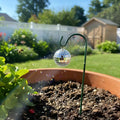8 Garden Miniature Stake Decorations, Mini Garden Ornaments, Fairy Magic Theme Decor, Disco Ball Glitter Micro Landscape Bonsai