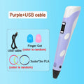 3D Pen Drawing Printing Pen With LCD Screen Compatible PLA Filament Toys Safe Paiting for Children DIY Christmas Birthday Gift