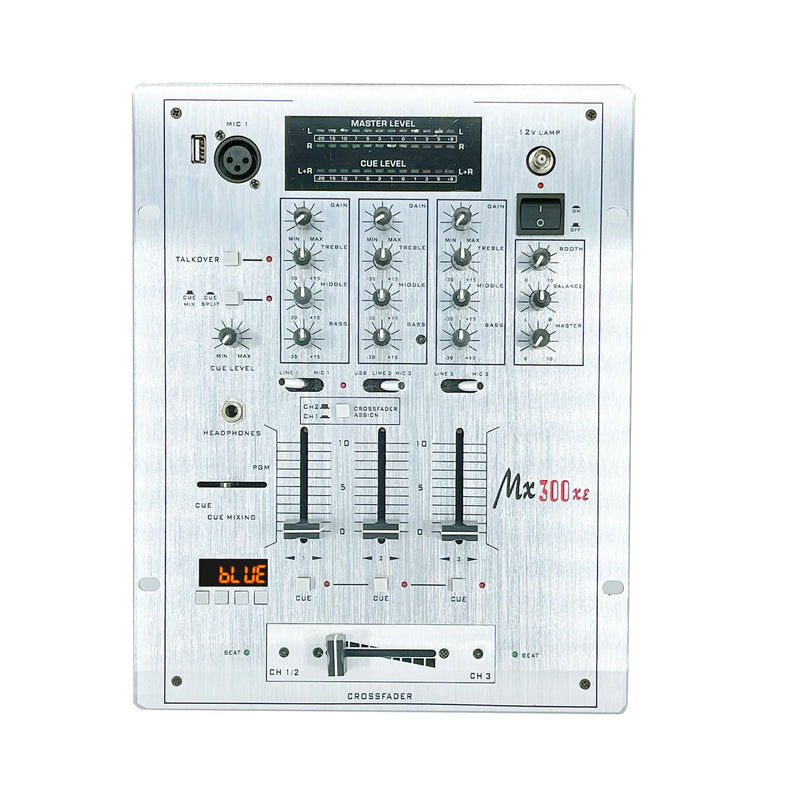 GAX-DM4 OEM  Professional 4-channel Audio Stereo Mixer with Sound Card Home KTV Stage DJ Mixing Console