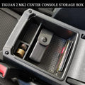 Car Center Console Organizer Tray Armrest Storage Box Fits For VW Tiguan 2 MK2 2017 2018 2019 2020 2021 2022 Car Stowing Tidying