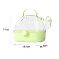 Hamster Outdoor Carrier Cage Portable Hamster Cage with Clear Large Flip Cover for Hamster Bird Carrying Pet Supplies