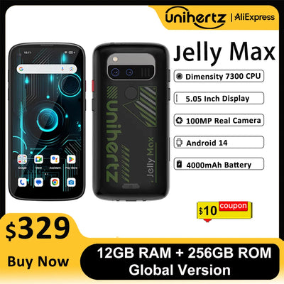 Unihertz Jelly Max 5G Mini Smartphone Android 14 | SAMAG