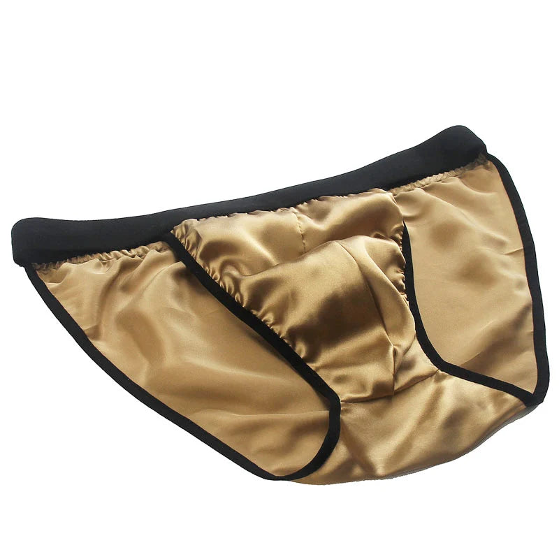 100% Mulberry Silk Men Panties Male Sexy Underwear