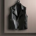 Spring And Autumn New Fashion Trend Locomotive Wind Leather Jacket Sleeveless Vest Casual Versatile Vest