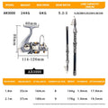 DEUKIO Fishing Rod and Reel Combo Telescopic Fishing Rod Spinning Reel Max Drag 8Kg for Saltwater Freshwater Beach Fishing