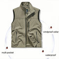 2026 Spring Summer Work and Leisure All-Match Trendy Fishing Vest Multi-Pocket Vest High-End Custom Text Logo Printed