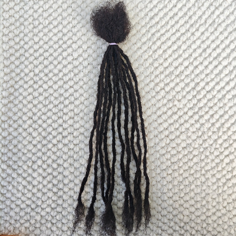 Dreadlocks Sister Locs Extensions Handmade Soft Crochet Brazilian Human Hair Braiding 10in Ombre Short Hair 10Strands/lot