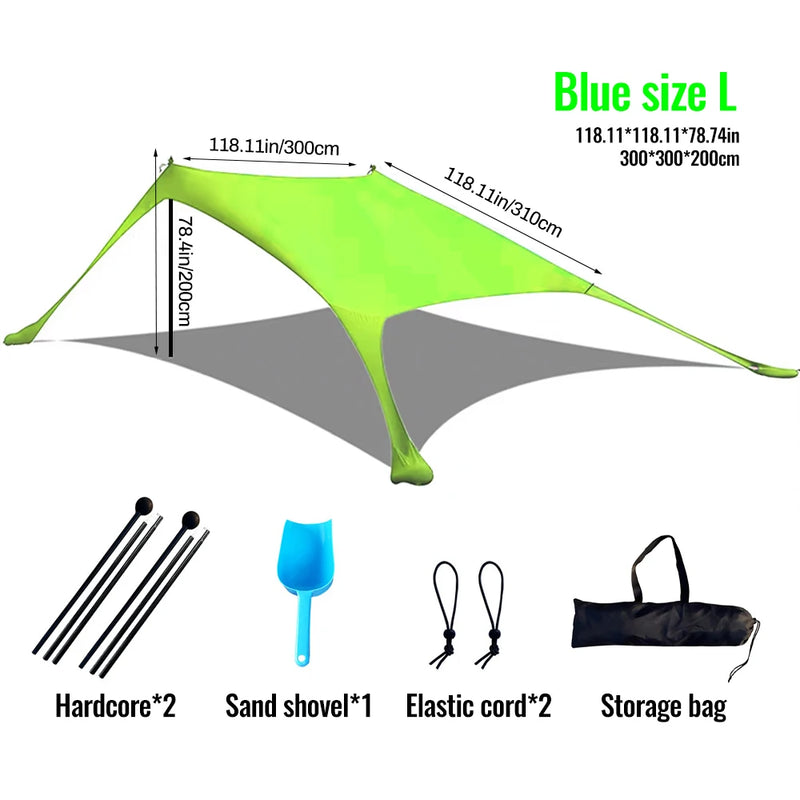 Hot Sell Portable Lycra Beach Canopy Tent UV Protection | SAMAG