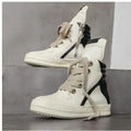 High-top Long Boots, Men's Autumn and Winter Shoes, High Street Niche Retro Motorcycle Versatile Sports Casual Sneakers