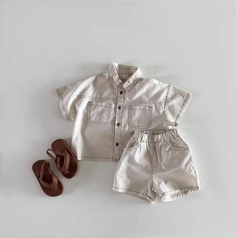 TZ2614 Korean Style Summer New Children's Clothing Set | SAMAG