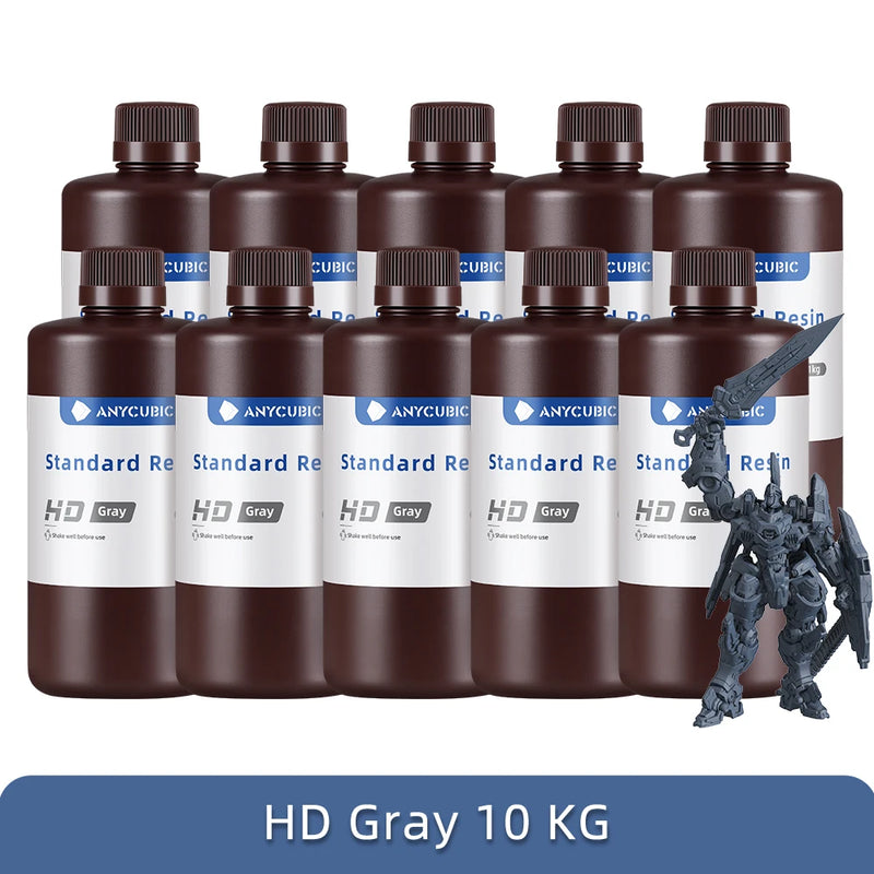 ANYCUBIC 405nm UV Standard Resin / Standard Resin V2 For LCD 3D Printer Photon Mono M7 3D Printing Resin UV Sensitive Resin 1kg