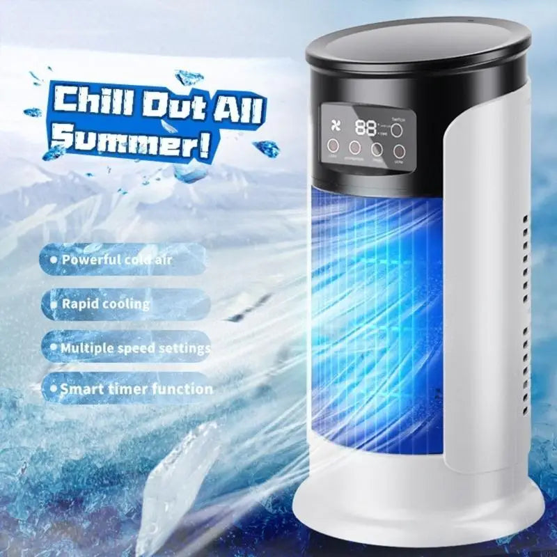 Portable Air Conditioner 6 Speed Evaporative Air Cooling Fan Blower