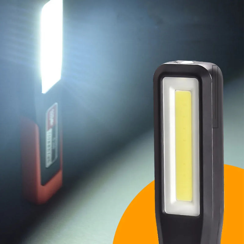 1-10PCS Powerful LED Work Light with Magnet Lighting Flashlight Car Garage Mechanic Lamp USB Charging COB Emergency Warning Ligh