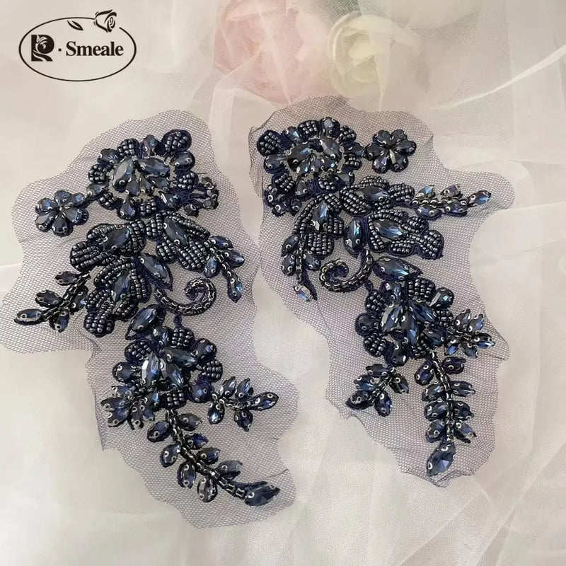 Handsewn Rhinestone Flower for Wedding Dress, Coats - View 10 | SAMAG