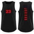 Men's Vest Fashion Gym T-Shirt Casual Breathable Sleeveless Outdoor Basketball Sports Vest Summer Street Loose T-Shirt