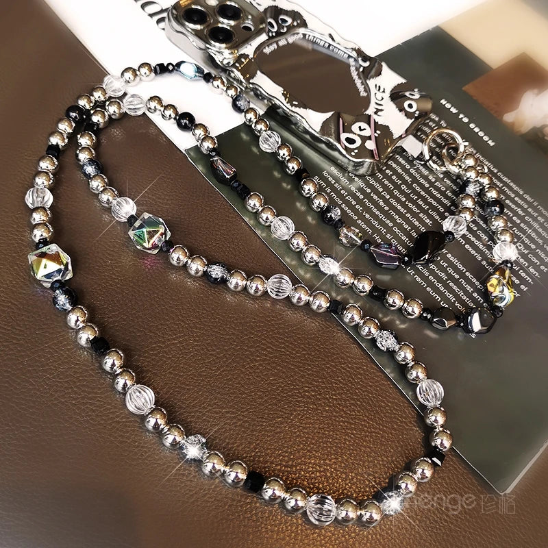 Exquisite and Sophisticated Crossbody Mobile Phone Chain for Women, Long Outdoor Travel, Anti Loss and Anti Fall Universal