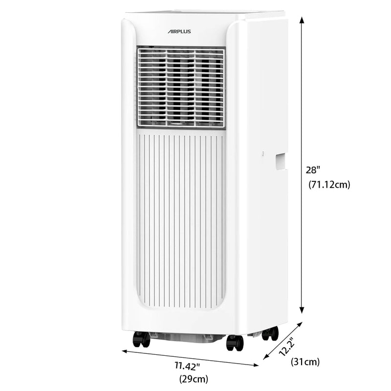 AIRPLUS BTU Portable Air Conditioner 550 Sq Ft, AC Unit with Dehumidifier Remote Sleep Mode Quiet Cooling for Bedroom Home Office