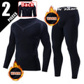 2-piece men's warm corset Ski warm suit Corset jacket and trousers Men's fitness pants shirt running yoga athletes sports pants