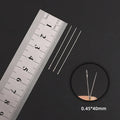 30pcs Metal Beading Needles For Beads Threading String Tambour/Jewelry Bracelet Necklace Making Pins Cord Tools Pins DIY Tool