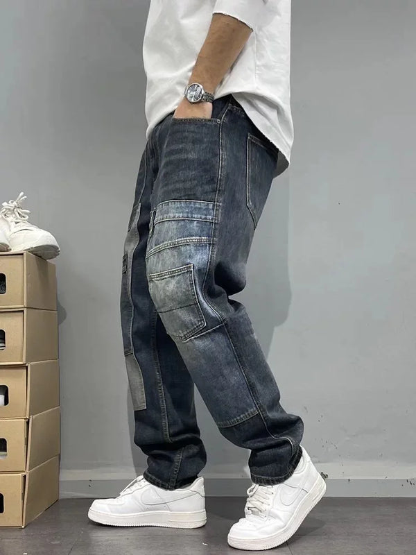 Spring/Autumn Fashion Trendy American Retro Straight Leg | SAMAG