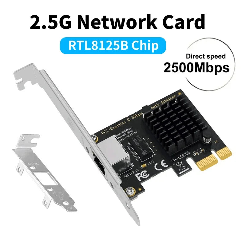 2500Mbps PCI - E To RJ45 I226 RTL8125B Network Card 2.5G Gigabit Ethernet 100/1000/2500Mbps For Desktop - Visuel 8 | SAMAG