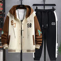 Men's Hooded Tracksuit Set Hoodie Jogger Pants 2 Piece Fashion Sports Wear Korean Popular Clothes Plus Size - View 5 | SAMAG