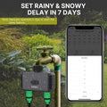 MOES Smart Bluetooth Valve Sprinkler Water Timer Auto Programmable Controller with 2-Way Rain Delay Filter Washer App Control
