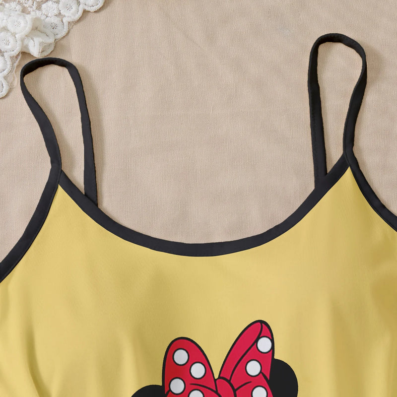 Women's Disney Minnie Cute Cartoon Bow Pattern Hanging | SAMAG