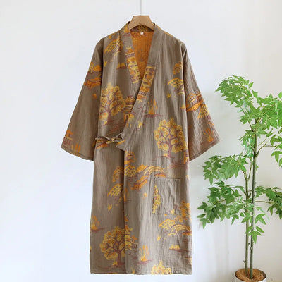 Men's Roomwear Cotton Kimono Pajamas Robes for Spring | SAMAG