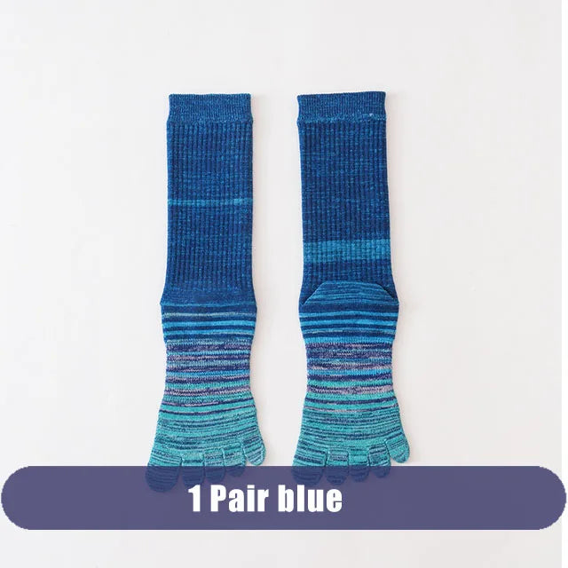 Pairs Man Toe Socks Long Plus Large Size Cotton Colorful | SAMAG