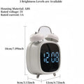 New Alarm Concise And Practic Clock Double Bell Super Loud for Heavy Sleepet Mode 12/24H Night Anti-disturb Table LED Clock