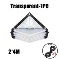 Thick Transparent PVC Tarp Heavy Duty Waterproof Weatherproof Cover for Outdoor Patio Garden Balcony Greenhouse and Rain Shelter