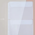 A5A6  5Pcs Binder Zipper Folders For 6-Ring Notebook Binder Transparent Loose Leaf Document Filing Bags