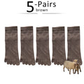 5 Pairs Winter Wool Toe Short Socks Man Solid Soft Elastic Endurable Sweat-Absorbing Thick Thermal Keep Warm 5 Finger Socks