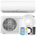 18,000 BTU Mini Split AC & Heating System, 230V Indoor & Outdoor Wall-Mounted Units with WiFi, Installation Kit, Custom