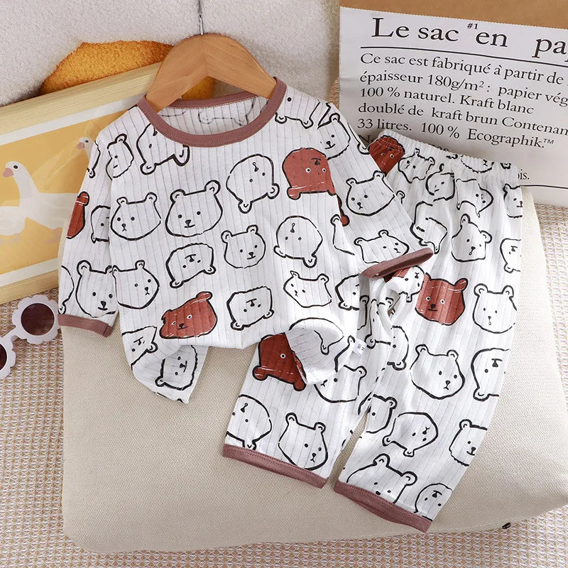 1Set Summer Pour Cotton Boy Girl Outfit Baby Infant - View 4 | SAMAG
