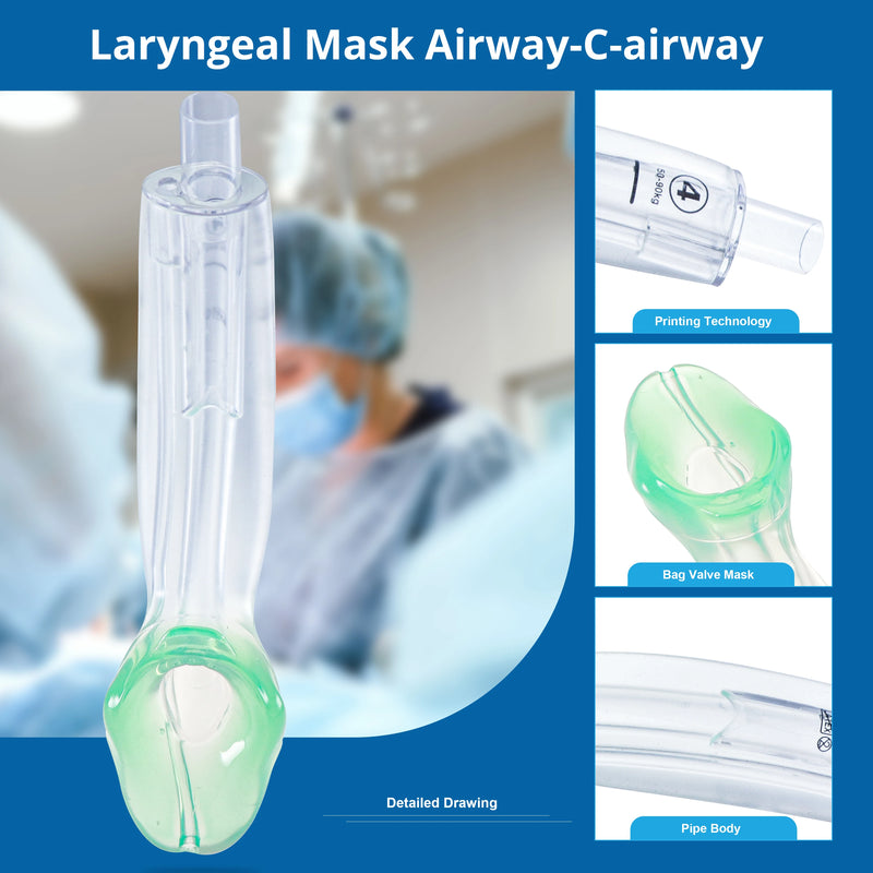 Califed Non-inflatable Laryngeal Airway Mask Disposable TPE Catheter Emergency Anesthesia Laryngeal Mask Surgical Instruments