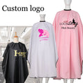 Waterproof Hair Cutting Gown Cape Apron Logo Customize Hairdressing Cape Haircut Cape Barber Styling Tools Mantella Parrucchiere