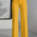 New Women's High - Waisted Draped Straight - Cut Suit Pants - View 14 | SAMAG