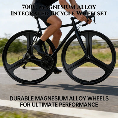 700C 3 - Spoke One - Piece Wheelset Magnesium Alloy Road Bike | SAMAG