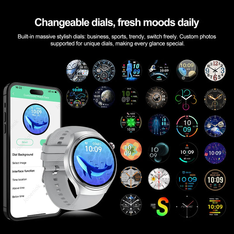 2026 New Watch 5 Pro Upgrade GPS NFC Men's Smartwatch 360*360 AMOLED HD Bluetooth Call Waterproof Smart Watch For Android iOS