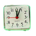 Small Battery Operated Quartz Alarm Clock with Beeping Sound for Bedside Use Featuring Clear Numbers and Reliable Performance