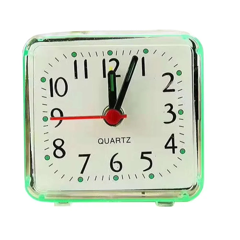 Small Battery Operated Quartz Alarm Clock with Beeping Sound for Bedside Use Featuring Clear Numbers and Reliable Performance