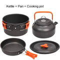 1PCS Camping Cookware Kit Outdoor Cooking Set Aluminum Pot Equipment Travel Tableware Kitchen for Hiking Picnic BBQ