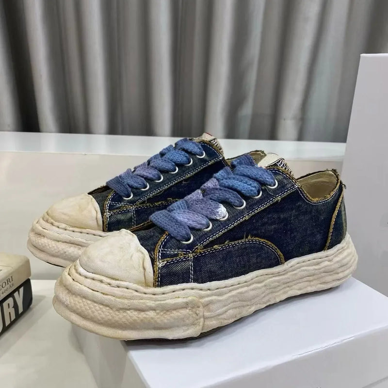 Men's 2026 New Summer Versatile Dissolving Sneakers, Thick Soles, Black, Unisex Canvas Sporty Casual Shoes