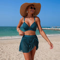 VigoBreviya Black Mesh Skirt Swimwear Women Knot | SAMAG